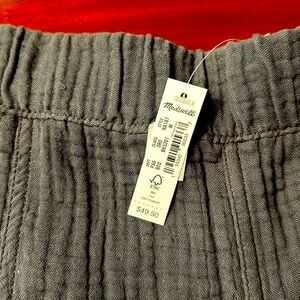 Madewell Easy Pull-On Shorts in Lightspun Size M NWT